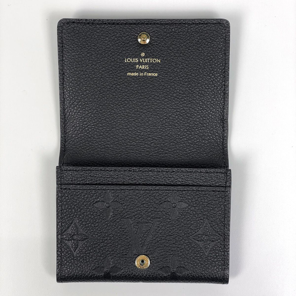 Louis Vuitton Business Card Holder Case Monogram Empreinte Noir — view 6