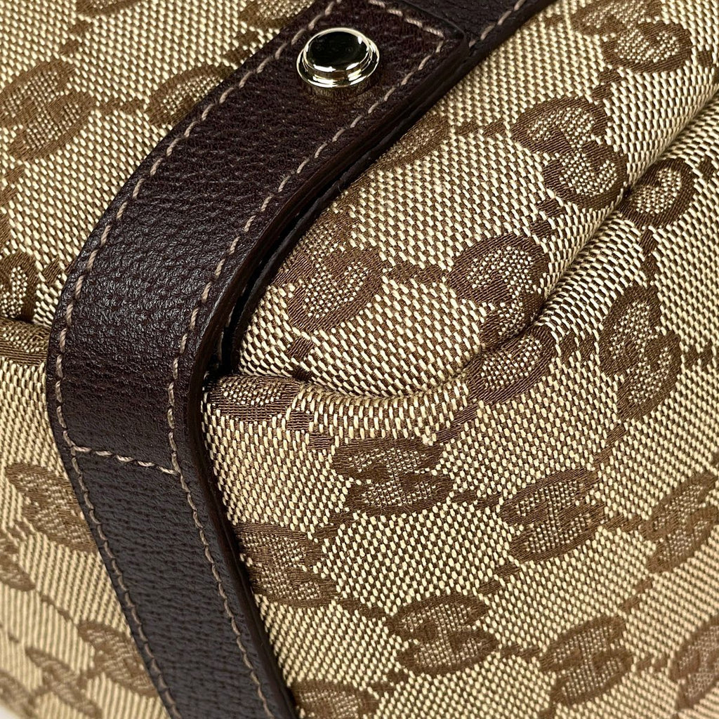 Gucci GG Pattern Tote Abbey Canvas Beige Brown — view 3