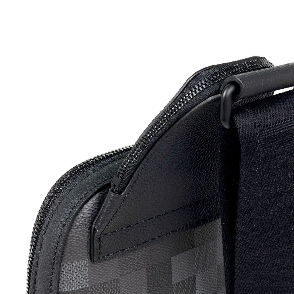 Louis Vuitton Avenue Sling Bag PM Damoflage Leather Black — view 6