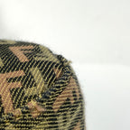 Fendi Zucchino Pattern Shoulder Bag Mamma Baguette Canvas Green Brown — view 3