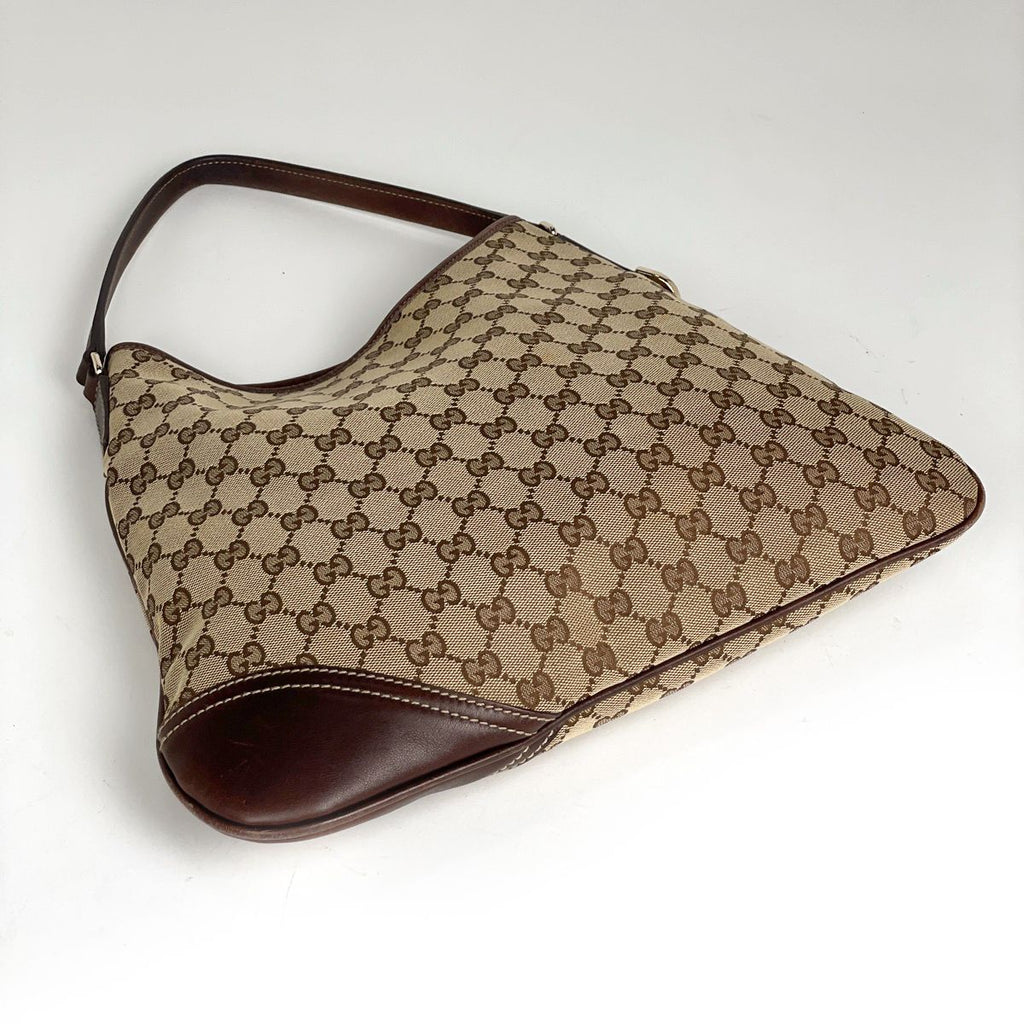 Gucci GG Pattern Shoulder Bag Canvas Beige Brown — view 2