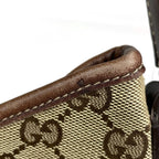 Gucci GG Pattern Shoulder Bag Canvas Beige Brown — view 4