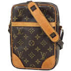 Louis Vuitton Danube Shoulder Bag Monogram Brown