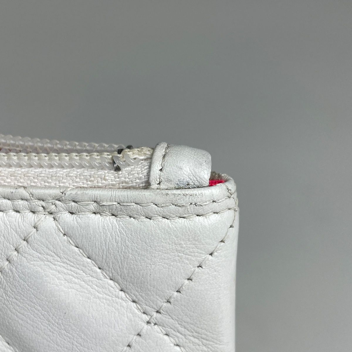 Chanel Cambon Line Shoulder Bag CC Logo Leather White — view 6