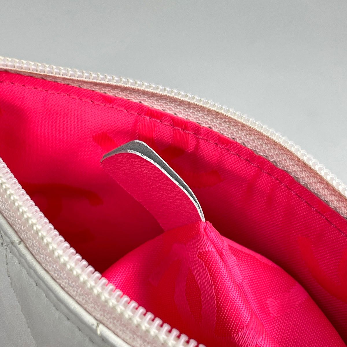 Chanel Cambon Line Shoulder Bag CC Logo Leather White — view 9