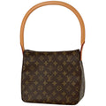Louis Vuitton Looping MM Shoulder Bag Monogram Brown