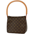 Louis Vuitton Looping MM Shoulder Bag Monogram Brown