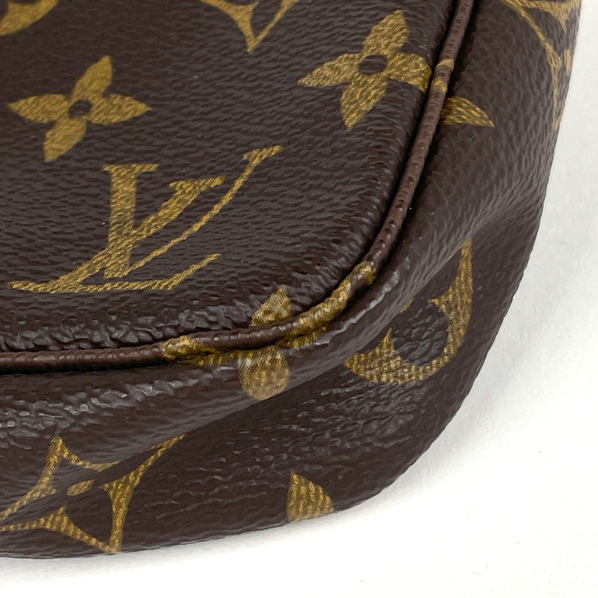 Louis Vuitton Pochette Monogram Brown Shoulder — view 3