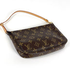 Louis Vuitton Pochette Monogram Brown Shoulder — view 2