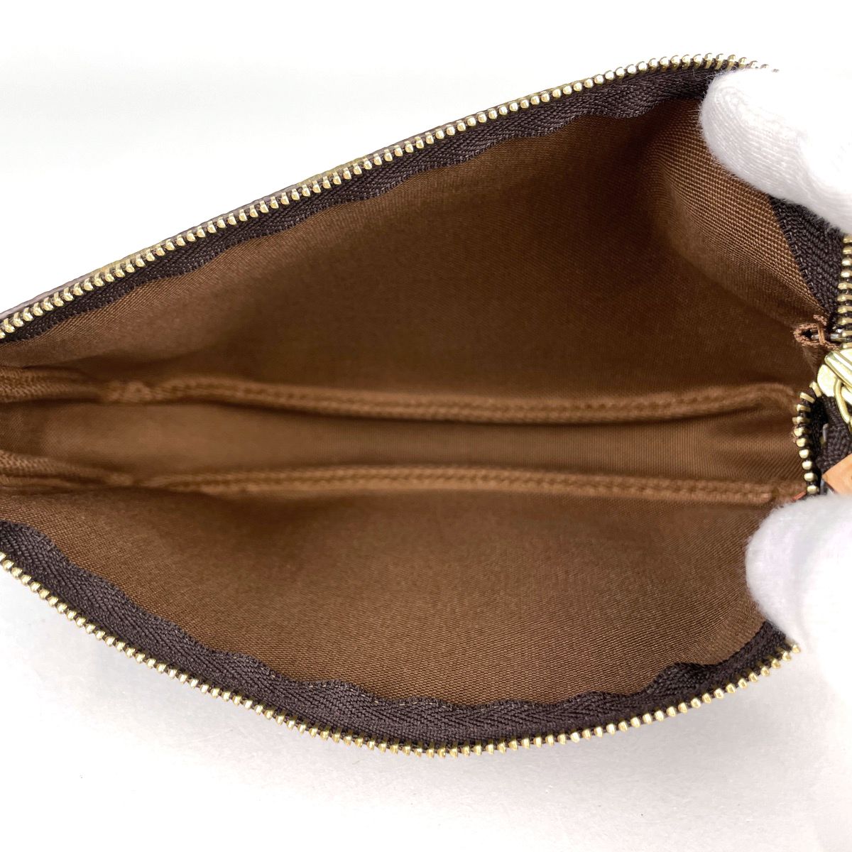 Louis Vuitton Pochette Monogram Brown Shoulder — view 6
