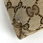 Gucci GG Pattern Shoulder Bag Sherry Line Web Canvas Beige Black — view 3