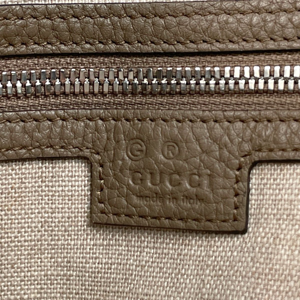 Gucci Jumbo GG Shoulder Bag 2-Way Second Leather Beige — view 8