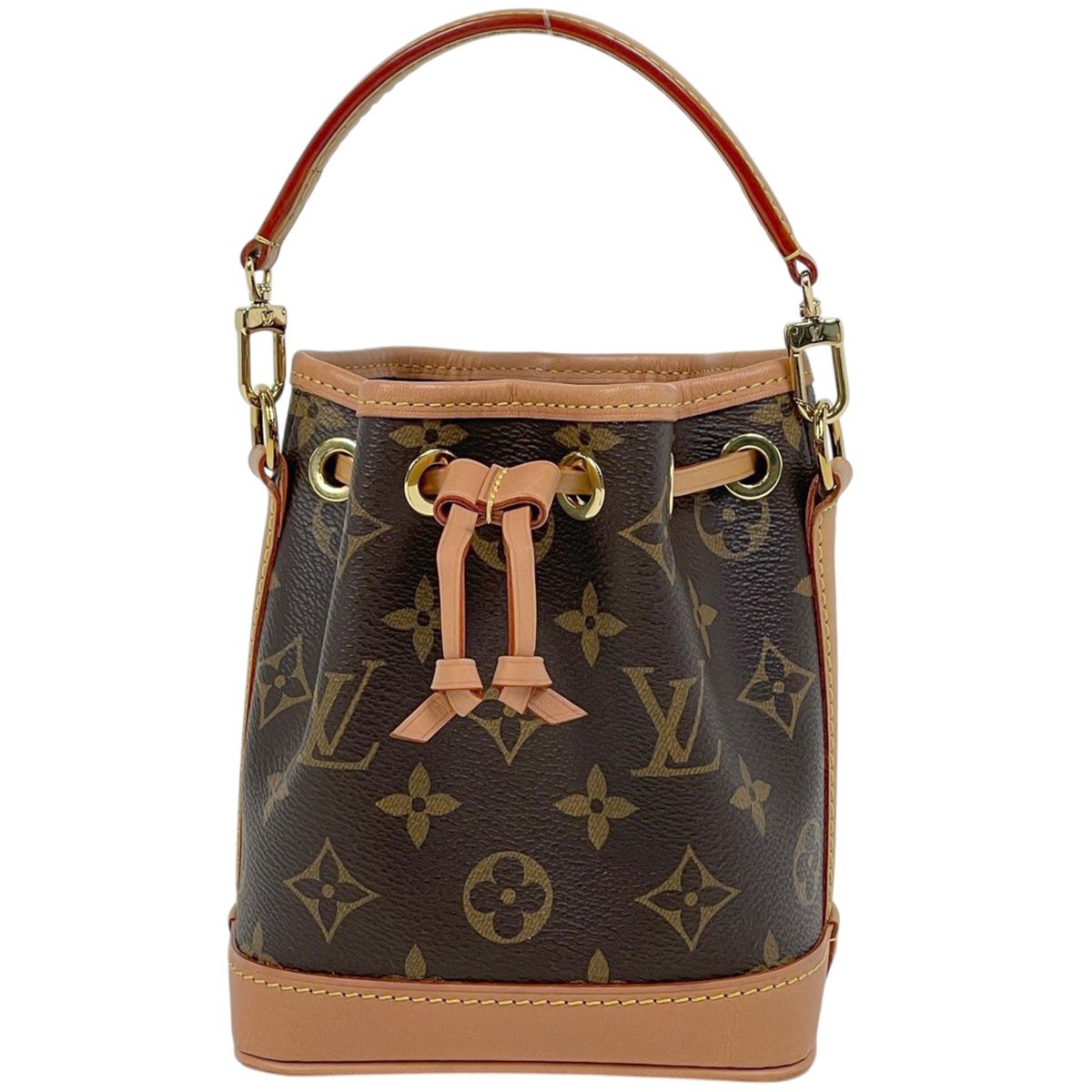 Louis Vuitton Nano Noe 2-Way Shoulder Bag Monogram Brown