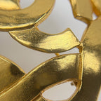 Chanel CC Logo Brooch Gold Plated — view 3
