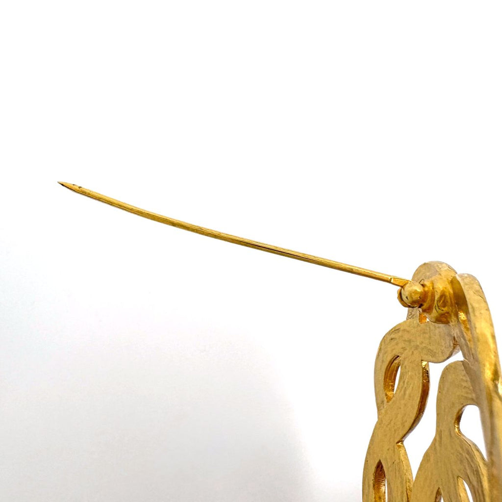 Chanel CC Logo Brooch Gold Plated — view 5