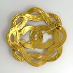 Chanel CC Logo Brooch Gold Plated — view 2