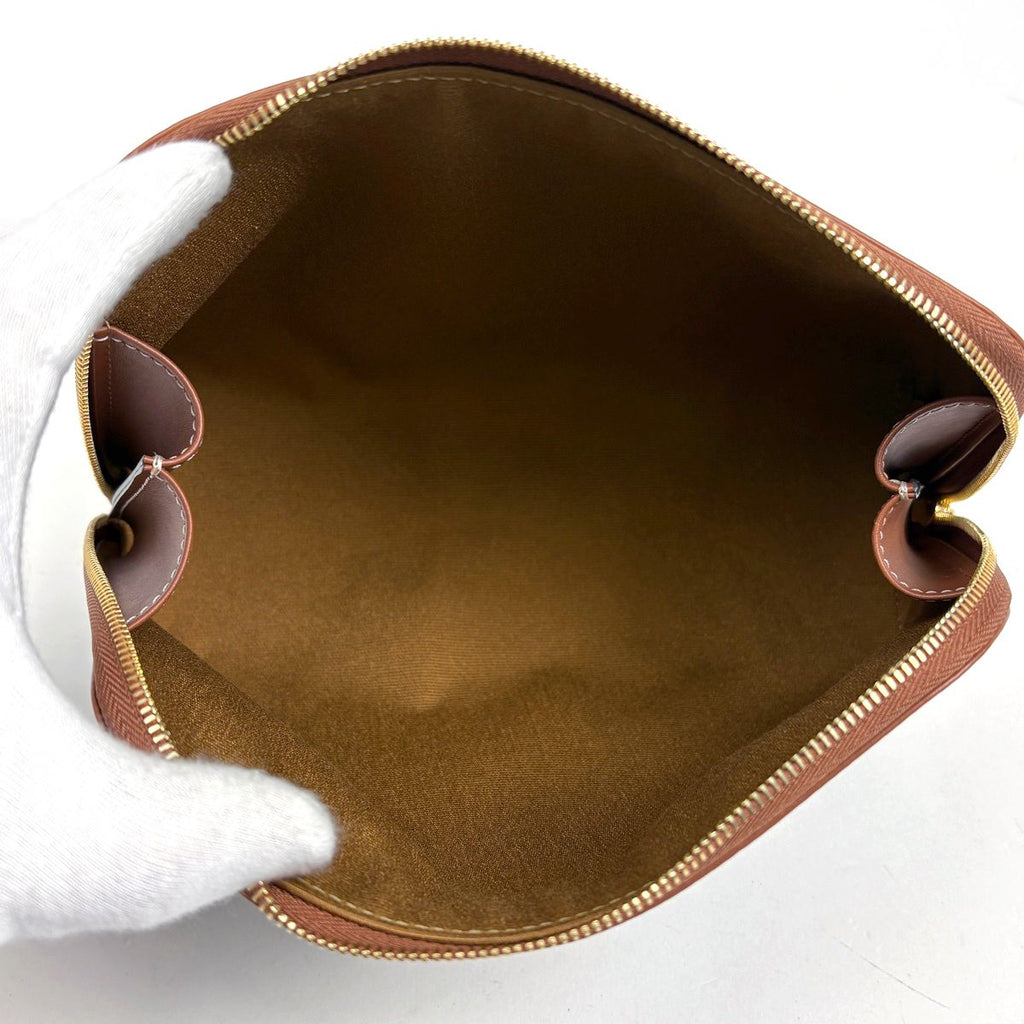 Celine Triomphe Pouch Makeup Brown — view 5