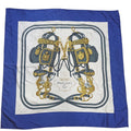Hermes Carre 90 Brides de Gala Silk Scarf Blue