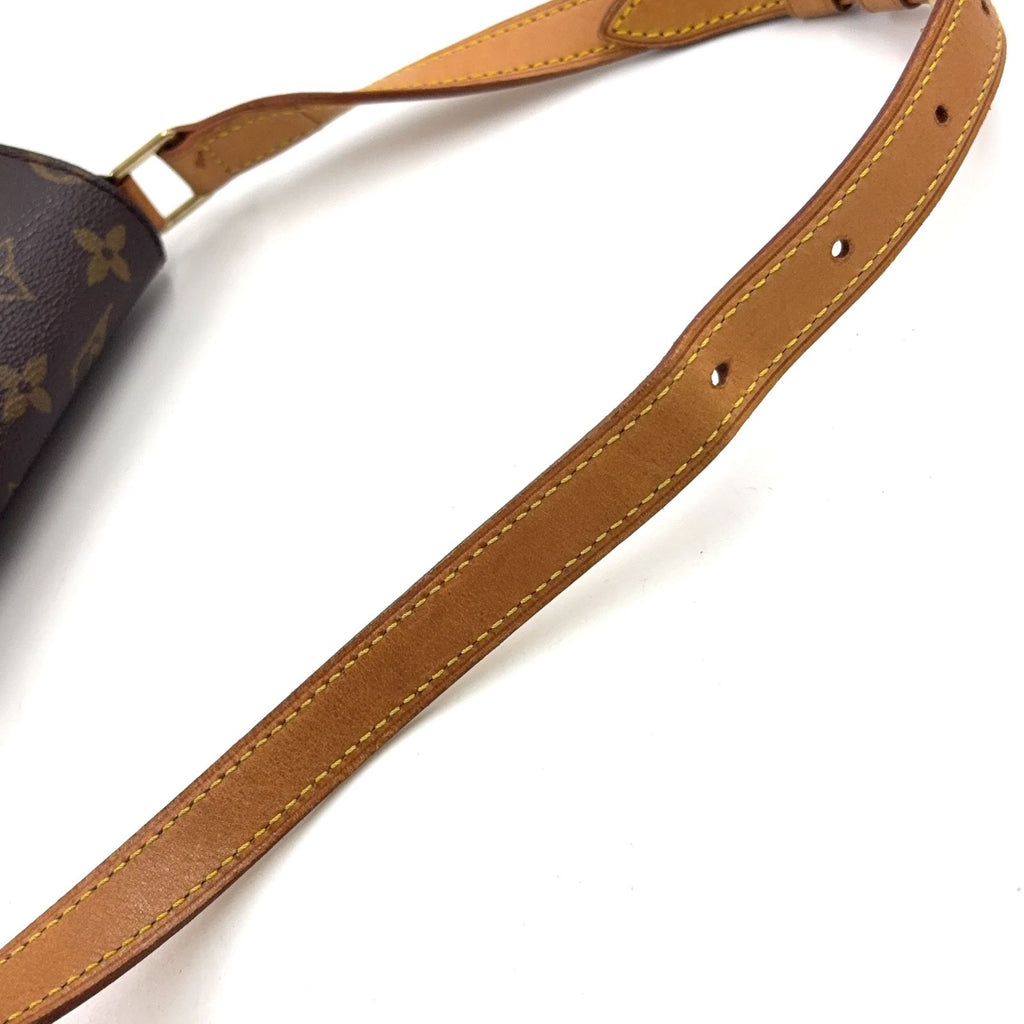 Louis Vuitton Musette Tango Short Strap Monogram Leather Brown Light Shoulder — view 9