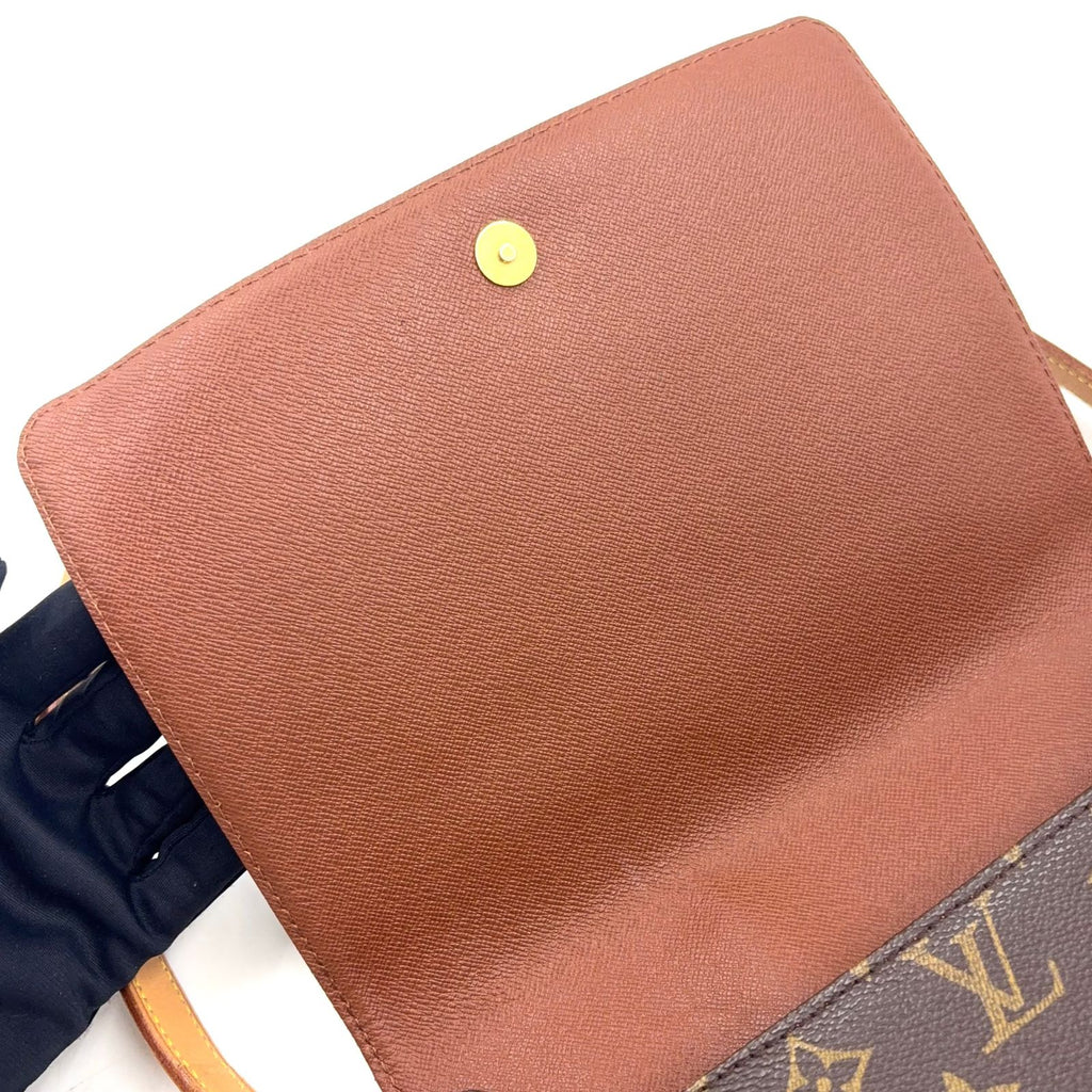 Louis Vuitton Musette Tango Short Strap Monogram Leather Brown Light Shoulder — view 5