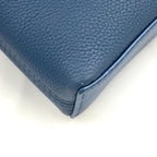 Louis Vuitton Take Off Pouch Aerogram Leather Blue Clutch Silver — view 8