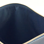 Louis Vuitton Take Off Pouch Aerogram Leather Blue Clutch Silver — view 9
