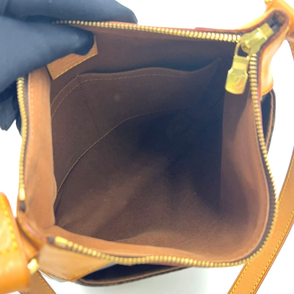 Louis Vuitton Odeon PM Monogram Leather Brown Light Shoulder Bag Gold — view 3