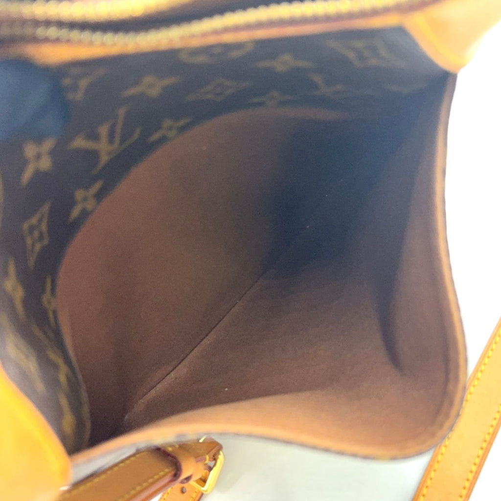 Louis Vuitton Odeon PM Monogram Leather Brown Light Shoulder Bag Gold — view 8