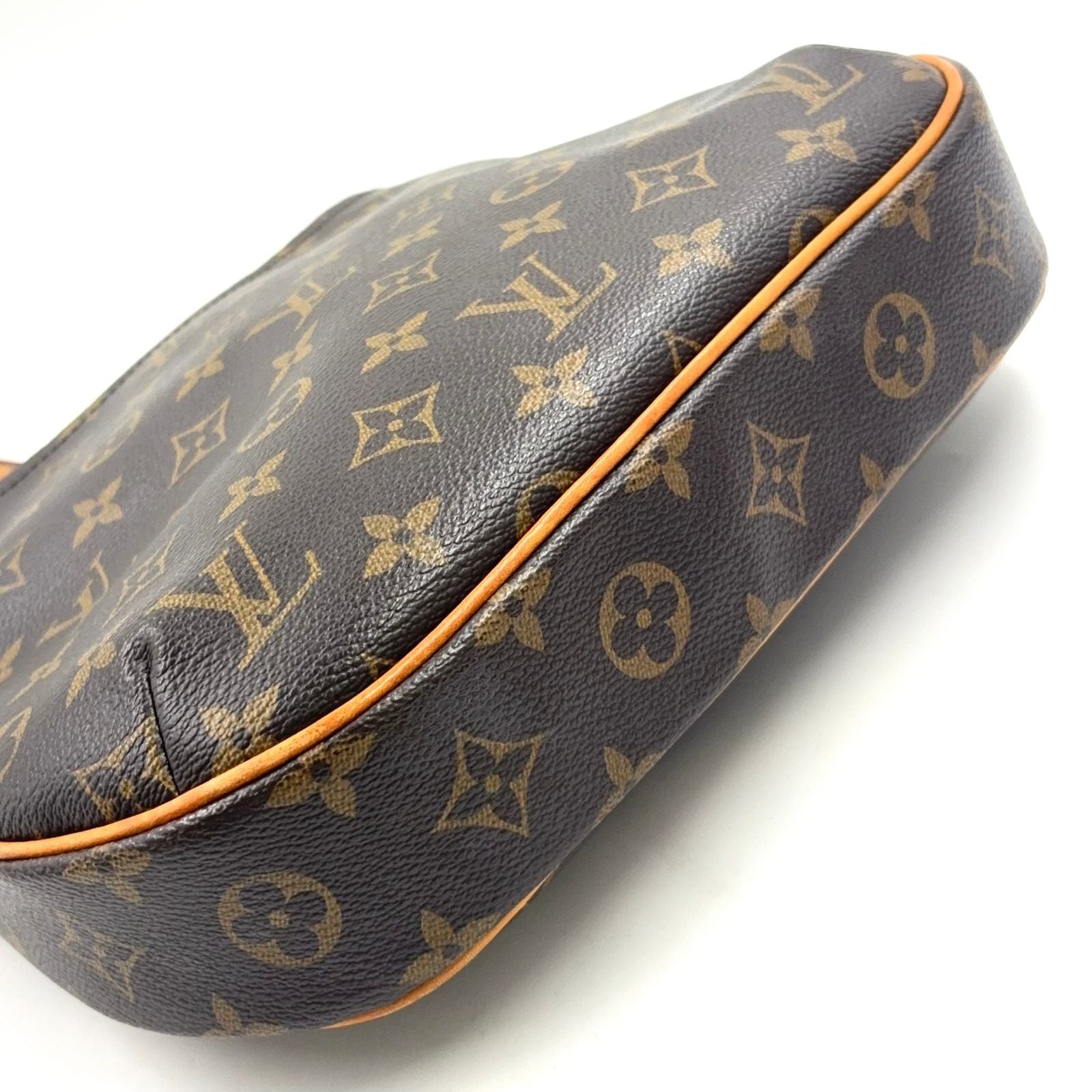 Louis Vuitton Odeon PM Monogram Leather Brown Light Shoulder Bag Gold — view 5
