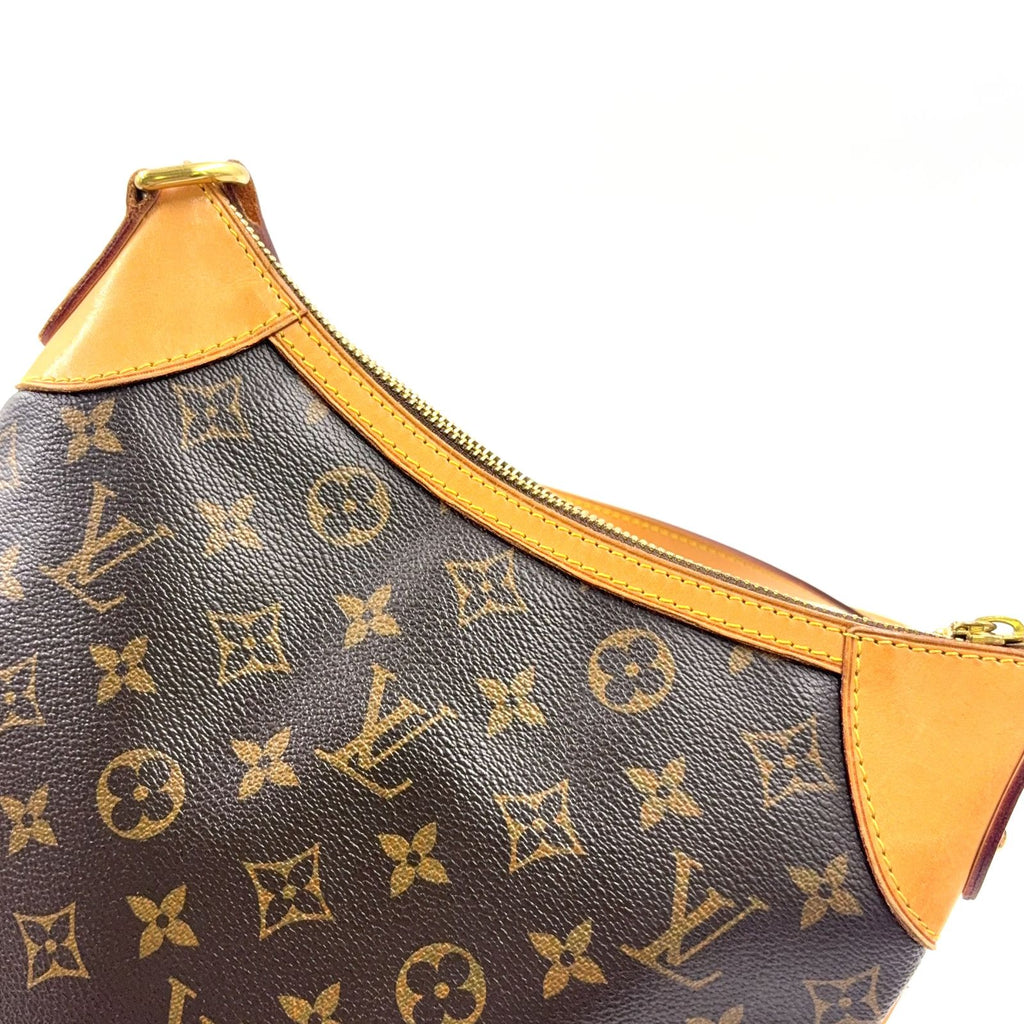 Louis Vuitton Odeon PM Monogram Leather Brown Light Shoulder Bag Gold — view 6