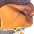 Celine Macadam Leather Brown Light Mini Boston Bag Gold — view 5
