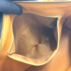 Celine Macadam Leather Brown Light Mini Boston Bag Gold — view 8