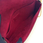 Louis Vuitton Pochette Felicity Monogram Leather Suede Pink Purple Brown — view 3