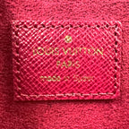 Louis Vuitton Pochette Felicity Monogram Leather Suede Pink Purple Brown — view 4