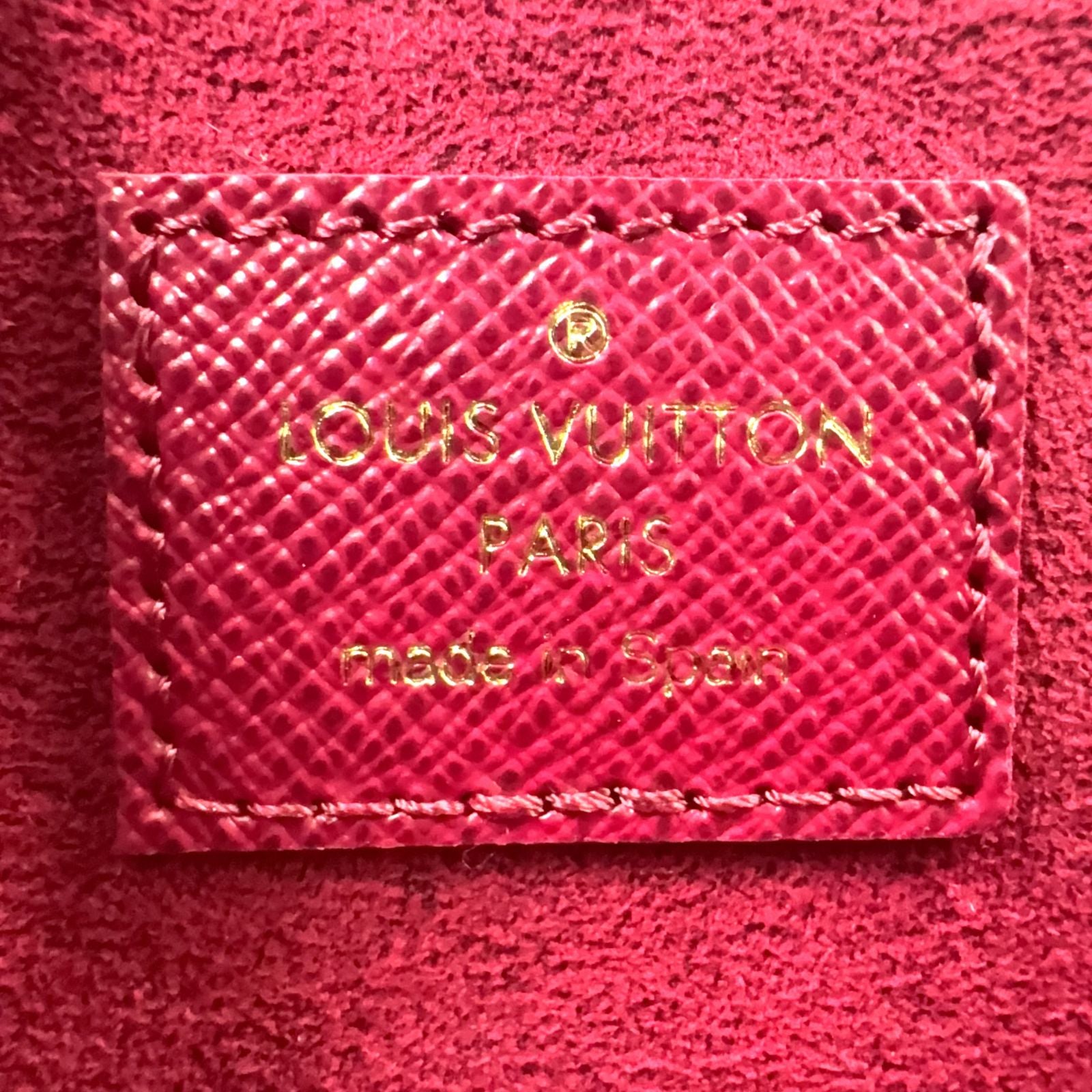 Louis Vuitton Pochette Felicity Monogram Leather Suede Pink Purple Brown — view 4