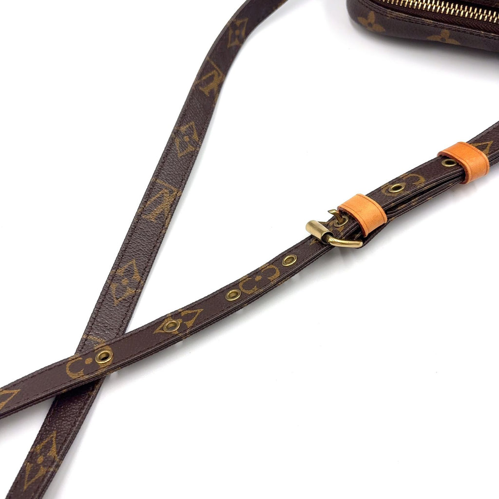 Louis Vuitton Amazon Monogram Leather Brown Light Shoulder Bag Gold — view 5