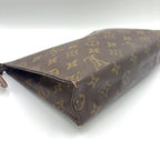 Louis Vuitton Posh Souffle Monogram Leather Brown Light Pouch Gold — view 6