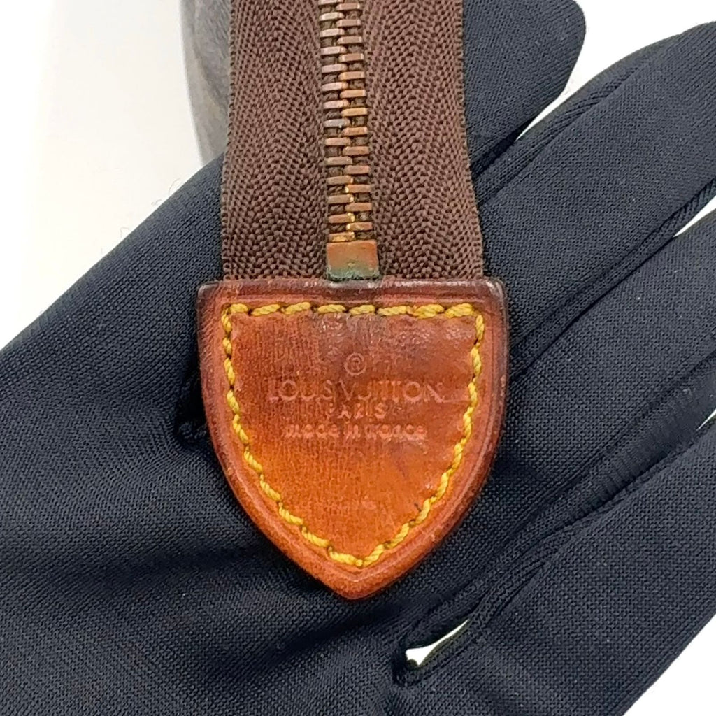 Louis Vuitton Posh Souffle Monogram Leather Brown Light Pouch Gold — view 4