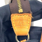 Louis Vuitton Pochette Monogram Leather Brown Light Handbag Gold — view 4