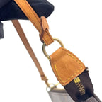 Louis Vuitton Pochette Monogram Leather Brown Light Handbag Gold — view 6