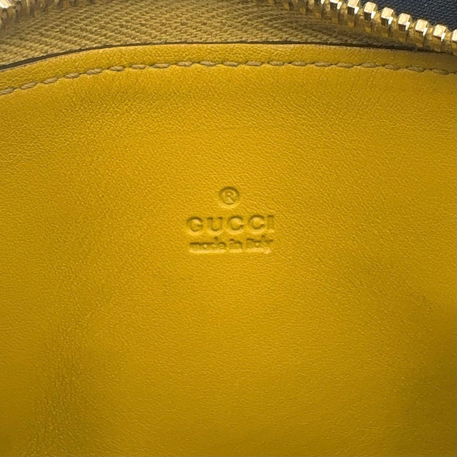 Gucci Guccissima Coin Case Leather Yellow Wallet Gold — view 4