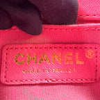 Chanel Boy Small Tweed Lambskin Pink Chain Shoulder Bag Gold — view 4