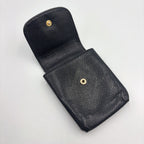 Chanel CC Logo Caviar Leather Black Cigarette Case Gold — view 7