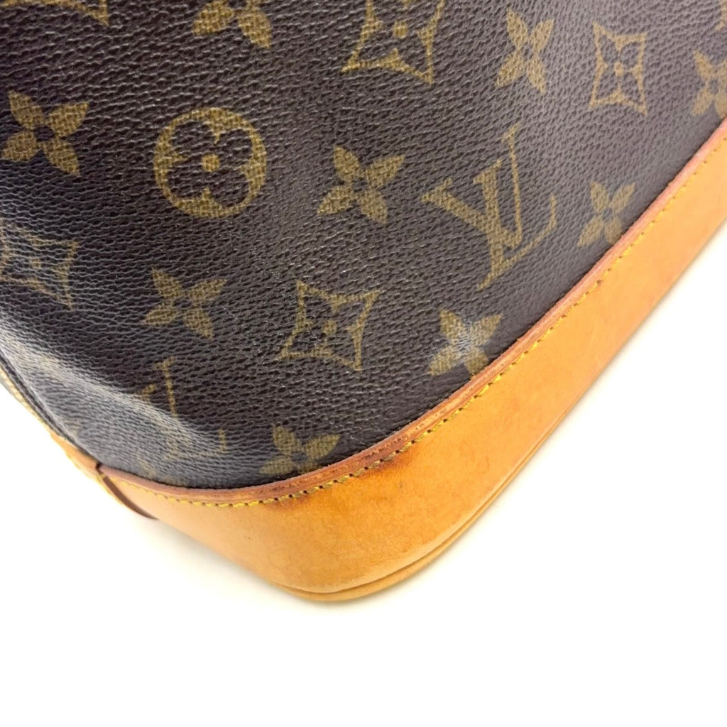 Louis Vuitton Alma PM Monogram Leather Brown Light Handbag Gold — view 6