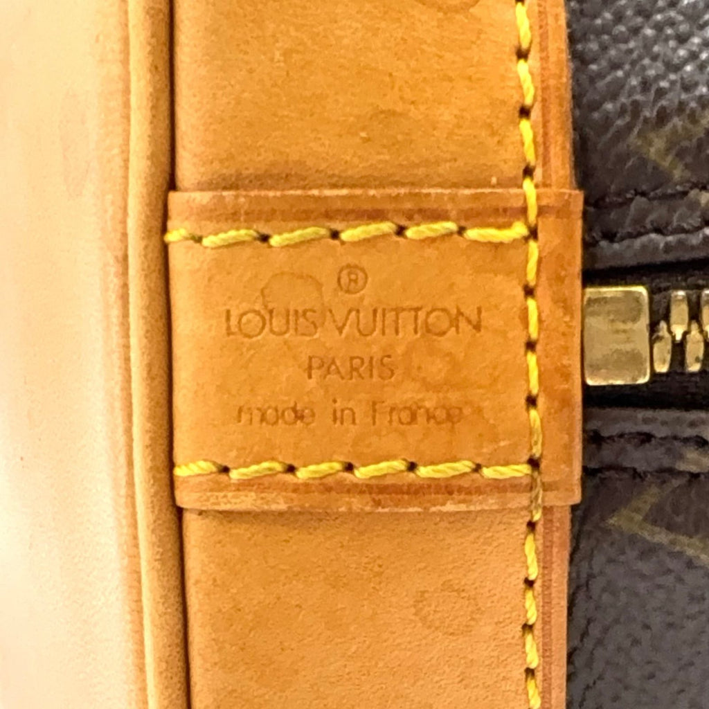 Louis Vuitton Alma PM Monogram Leather Brown Light Handbag Gold — view 4