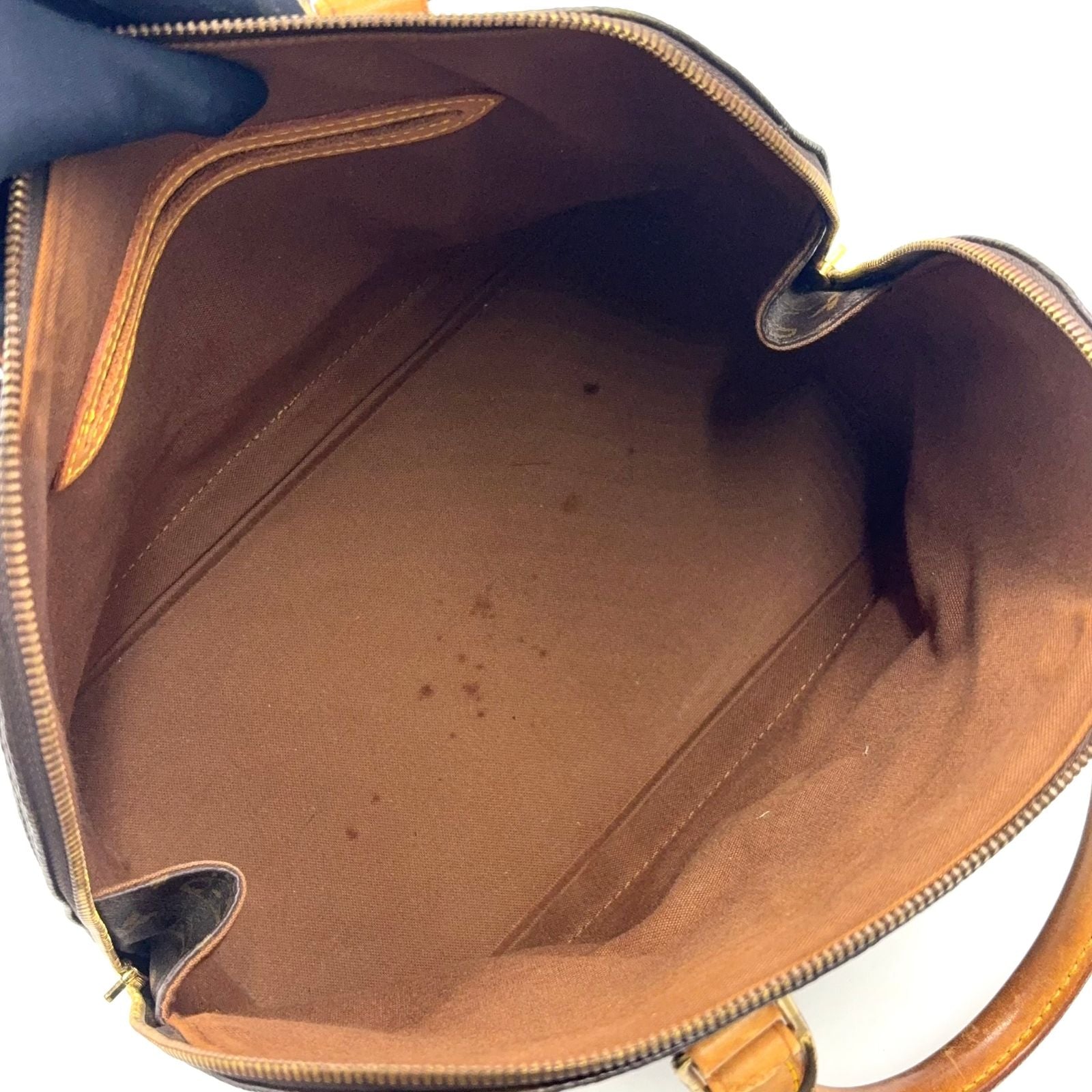 Louis Vuitton Alma PM Monogram Leather Brown Light Handbag Gold — view 3