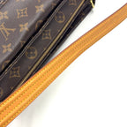 Louis Vuitton Viva Cite MM Monogram Leather Brown Light Shoulder Bag Gold — view 9