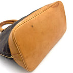 Louis Vuitton Alma PM Monogram Leather Brown Light Handbag Gold — view 7