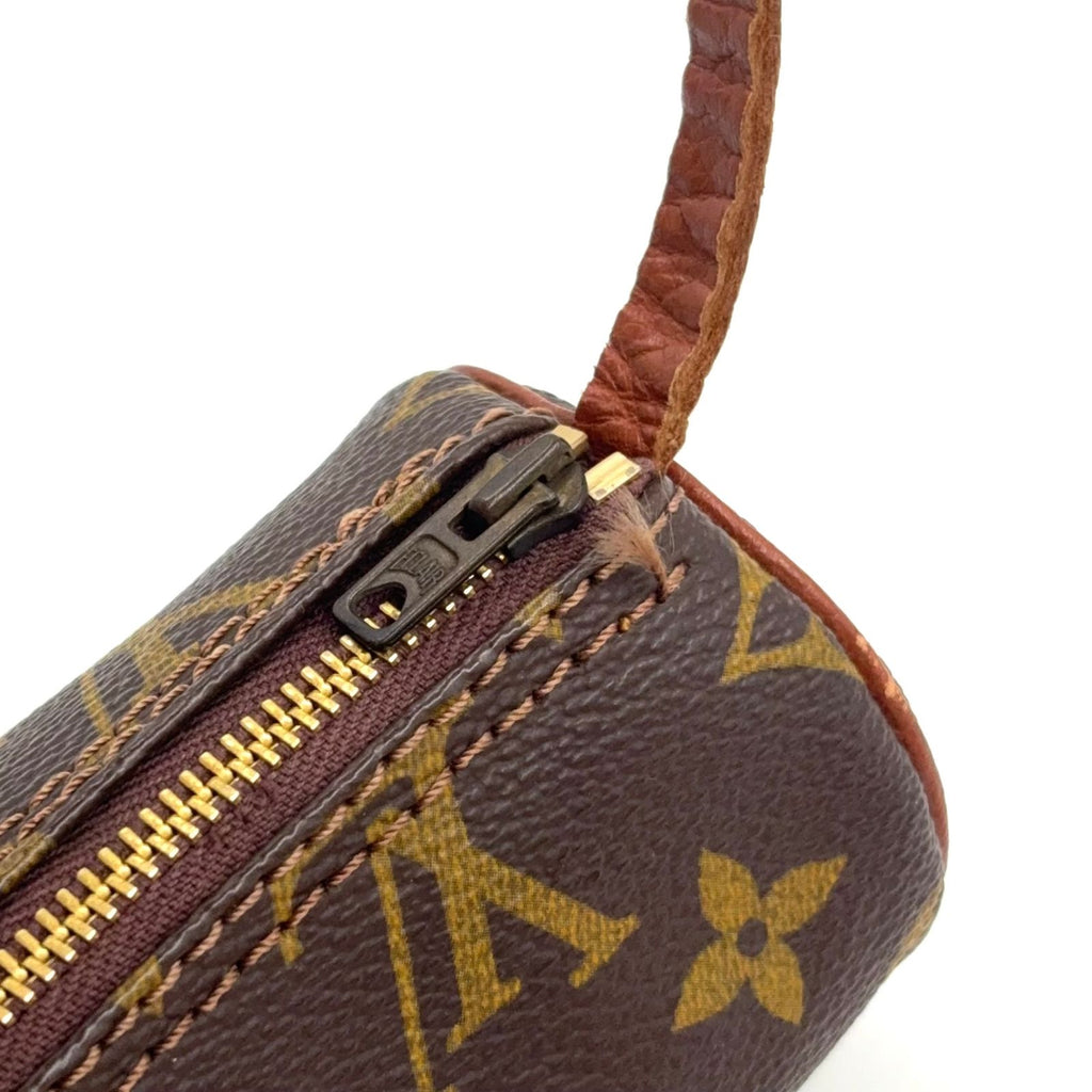 Louis Vuitton Papillon Unknown Leather Brown Light Pouch Gold — view 5
