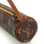 Louis Vuitton Papillon Unknown Leather Brown Light Pouch Gold — view 7